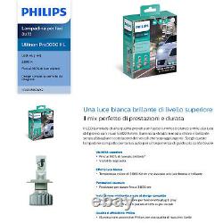 Philips H4 Ultinon Pro5000 LED Headlight Bulbs Kit +160% 5800K 11342U50CWX2