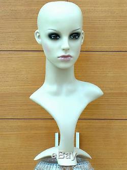 Professional Female Mannequin Head Display Hat Wig Jewelry Headphones Hats