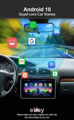 Pumpkin 10.1 Double Din Android 10 Car Stereo Head Unit Bluetooth GPS DAB+ WiFi