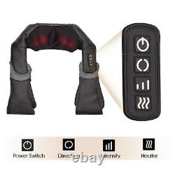 PureMate Shiatsu Heated Neck Massager, Shoulder Massager with Heat and kneading