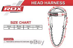 RDX Head Harness Neck Muscles Builder Belt Weight Lifting Gym Chain Exercise H1