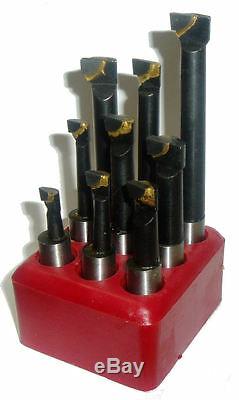 Rdg Carbide Boring Bar Set 12mm/9pc Boring Head Tools