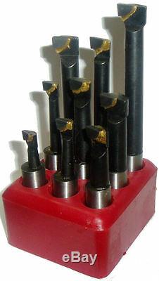 Rdg Carbide Boring Bar Set 12mm/9pc Boring Head Tools