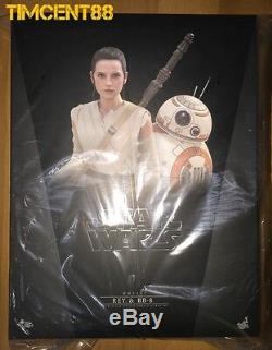 Ready! Hot Toys MMS337 Star Wars EP VII The Force Awakens 1/6 Rey and BB-8 set