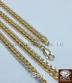 Real 10k Yellow Gold Medusa Head Charm & 24 Cuban Chain Necklace Mens /Women N