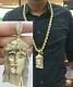 Real 10k Yellow Gold Men's 1.81 Ct Diamond Jesus Head Charm/pendent, Cross, Angel