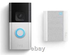 Ring Battery Video Doorbell Plus with Chime! 1536p HD Video Head-To-Toe View NEW