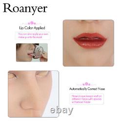 Roanyer Realistic Silicone Caucasian Female Head Mask Collar Crossdresser For DQ