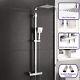 Rosa Exposed Thermostatic Shower Mixer Bathroom Twin Head Round Square Bar Set