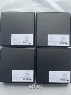 Rosenthal Versace Glass Coasters 6 Medusa Head BRAND NEW Boxed Amber Authentic