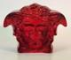 Rosenthal Versace Glass Paperweight Red Brand New Boxed Authentic Medusa Head