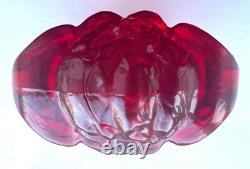 Rosenthal Versace Glass Paperweight Red Brand New Boxed Authentic Medusa Head