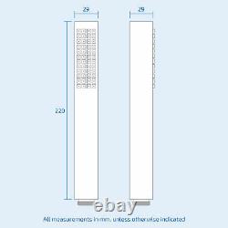 Round Square 2 Dial 2 Way Concealed Thermostatic Shower Head Mixer Valve Set