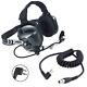 Rugged H41 Behind The Head Racing Two Way Radio Headset Motorola Coil Cord Cable