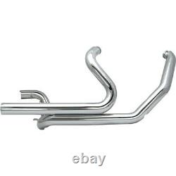 S&S Chrome Power Tune Dual Crossover Headers Head Pipes for Harley Touring 09-16