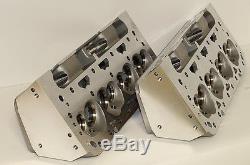 SBC CHEVY 350 383 406 NKB ALUMINUM HEADS 64cc CHAMBERS 200cc NKB-BARE STR. PLUG