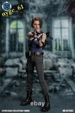 SUPER DUCK 1/6 Resident Evil Female Policeman Head & Suit SET063 fit 12'' PH Dol