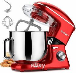 SVEWT Stand Mixer, 8L 1500W 6+1 Speeds Tilt-Head Stand Mixer Kitchen Electric