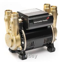 Salamander CTFORCE 15PT 1.5 Bar Brass Twin Impeller Shower Pump & Hoses