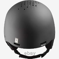 Salomon Brigade+ Audio Mens Helmet Ski Snowboard Snow Black M 56-59cm NEW RP£110