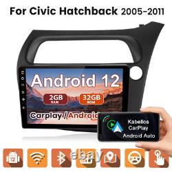 Sat For Honda Civic 2005-2011 Android 12 Car Radio Stereo Carplay GPS Head Unit