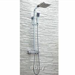 Serena Round/Squar Thermostatic Shower System Slide Rail Kit inc RainShower Head
