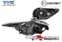 Set / Pair LH+RH Head Light Halogen Black For Ford Focus LV 20092011 Zetec