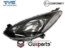 Set / Pair LH+RH Head Light Lamp Black For Mazda 2 DE Neo Maxx Genki 20072014