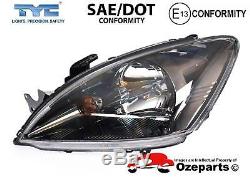 Set / Pair LH+RH Head Light Lamp Black For Mitsubishi Lancer CH VRX 20032008