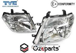 Set Pair LH+RH Head Light Lamp For Nissan Navara D40 VSK Spain Ute 20102015