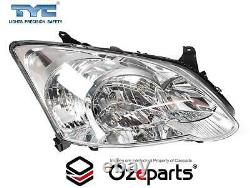 Set Pair LH+RH Head Light Lamp For Toyota Corolla ZZE122 0407 5Dr Hatch Vin JTD
