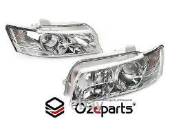 Set Pair LH+RH Head Light Lamp Projector For Holden Commodore VZ Berlina 0407