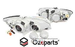 Set Pair LH+RH Head Light Lamp Projector For Holden Commodore VZ Berlina 0407