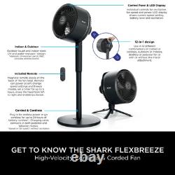 Shark FlexBreeze Portable Fan FA220UK 12-in-1, Cordless