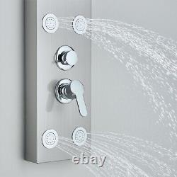 Shower Panel Column Tower Stainless Steel Mixer Tap Rainfall Massage Body Jets