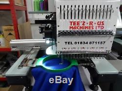 Single head 15 needle cheap industrial embroidery machine