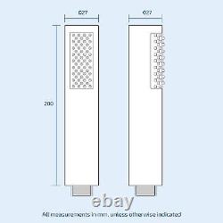 Slim 2 Dial 2 Way Concealed Shower Mixer Valve Round Ceiling Head Wras Approved