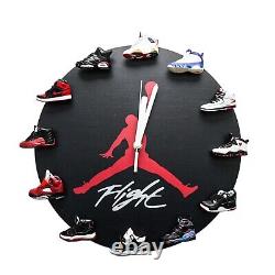 Sneaker head Michael Jordan 3D Mini Sneakers Wall Clock Basketball Deco Gift Art