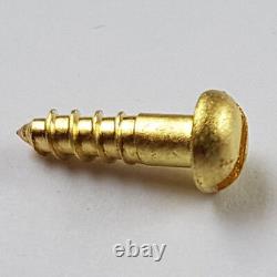 Solid Brass Screw Slotted Head Round Head Wood Screws Various Size and Qty