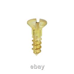 Solid Brass Slotted Countersunk Wood Screws 2g 4g 6g 7g 8g 10g 12g Woodscrews