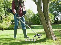 Spear & Jackson 36V 23cm Cordless Dual-Headed Grass Trimmer & Brush Cutter