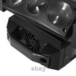 Spider Moving Head Light 9LEDs Beam DJ Lights RGB Sound Activated and DMX-512
