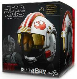 Star Wars Luke Skywalker Electronic Helmet Black Series X-Wing Pilot New