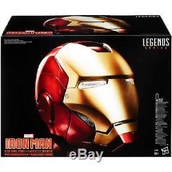 The Avengers Marvel Legends Iron Man Electronic Helmet Full-Scale Priority Mail