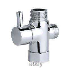 Thermostatic Bath Shower Mixer Tap With Round 3 Way Shower Rigid Riser Rail Kit