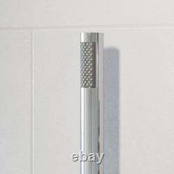 Thermostatic Concealed Round Shower Ceiling Mounted Pencil Handset Shower Head