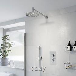 Thermostatic Concealed Round Shower Wall Mounted Pencil Handset Shower Heads