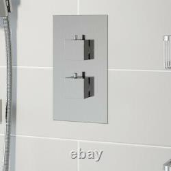 Thermostatic Concealed Square Shower Ceiling Mounted Adjustable Shower Heads