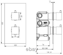 Thermostatic Concealed Square Shower Ceiling Mounted Adjustable Shower Heads