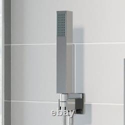Thermostatic Concealed Square Shower Wall Mounted Handset Shower Head Chrome